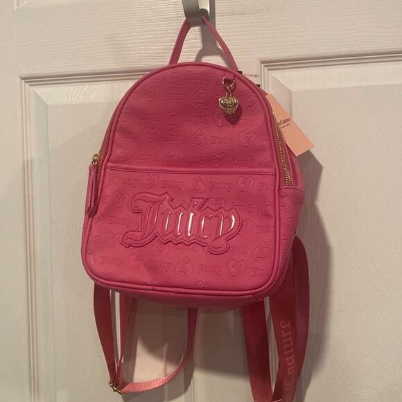 BNWT JUICY COUTURE Upgrade U Medium Backpack in Juicy Pink main image 4